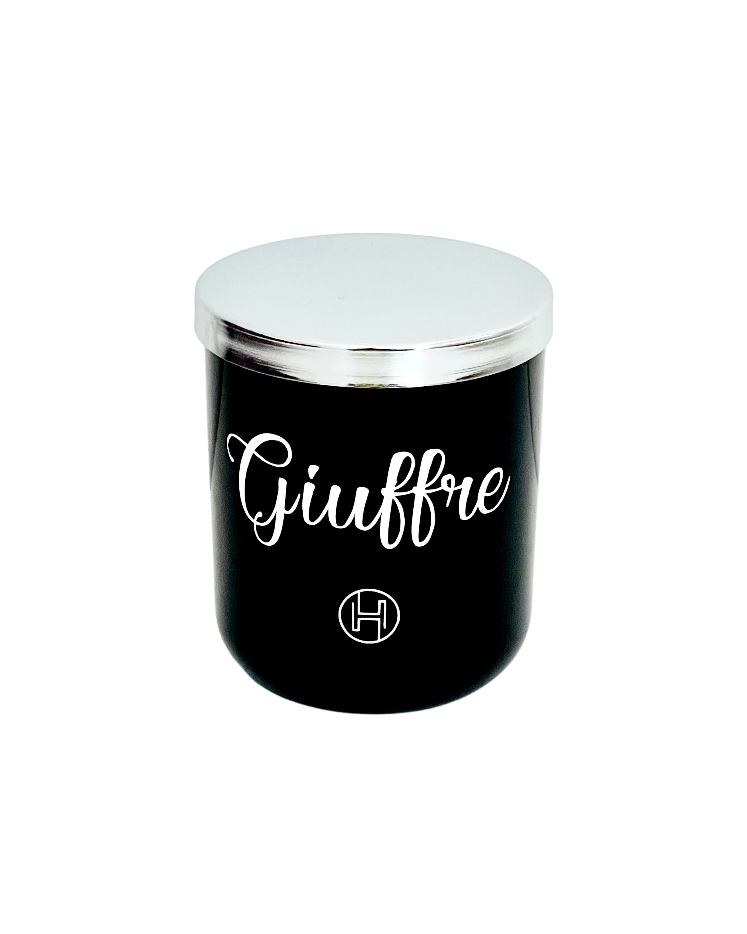 Personalised Candle | Black & Silver