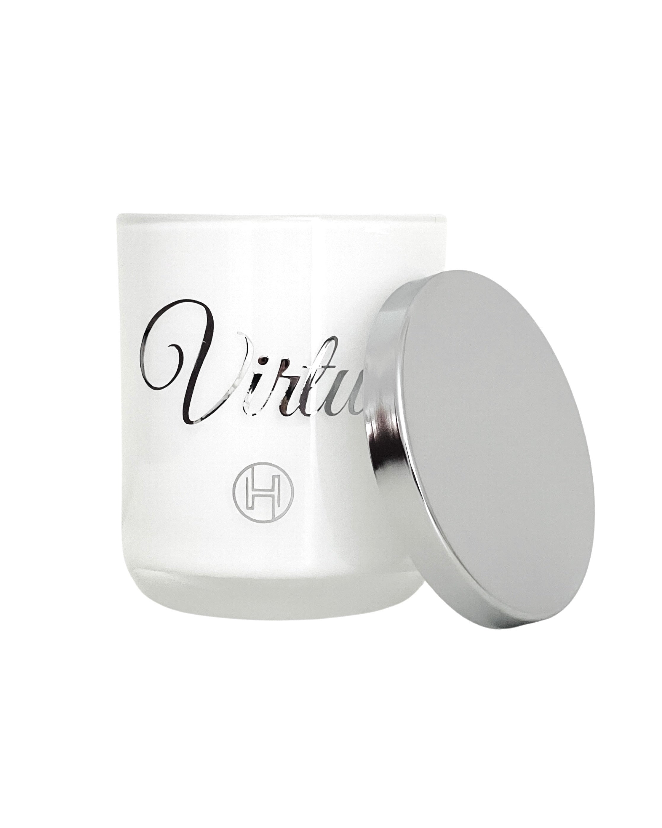Personalised Candle | White & Silver