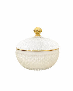 Baby Elegance Candle - White & Gold