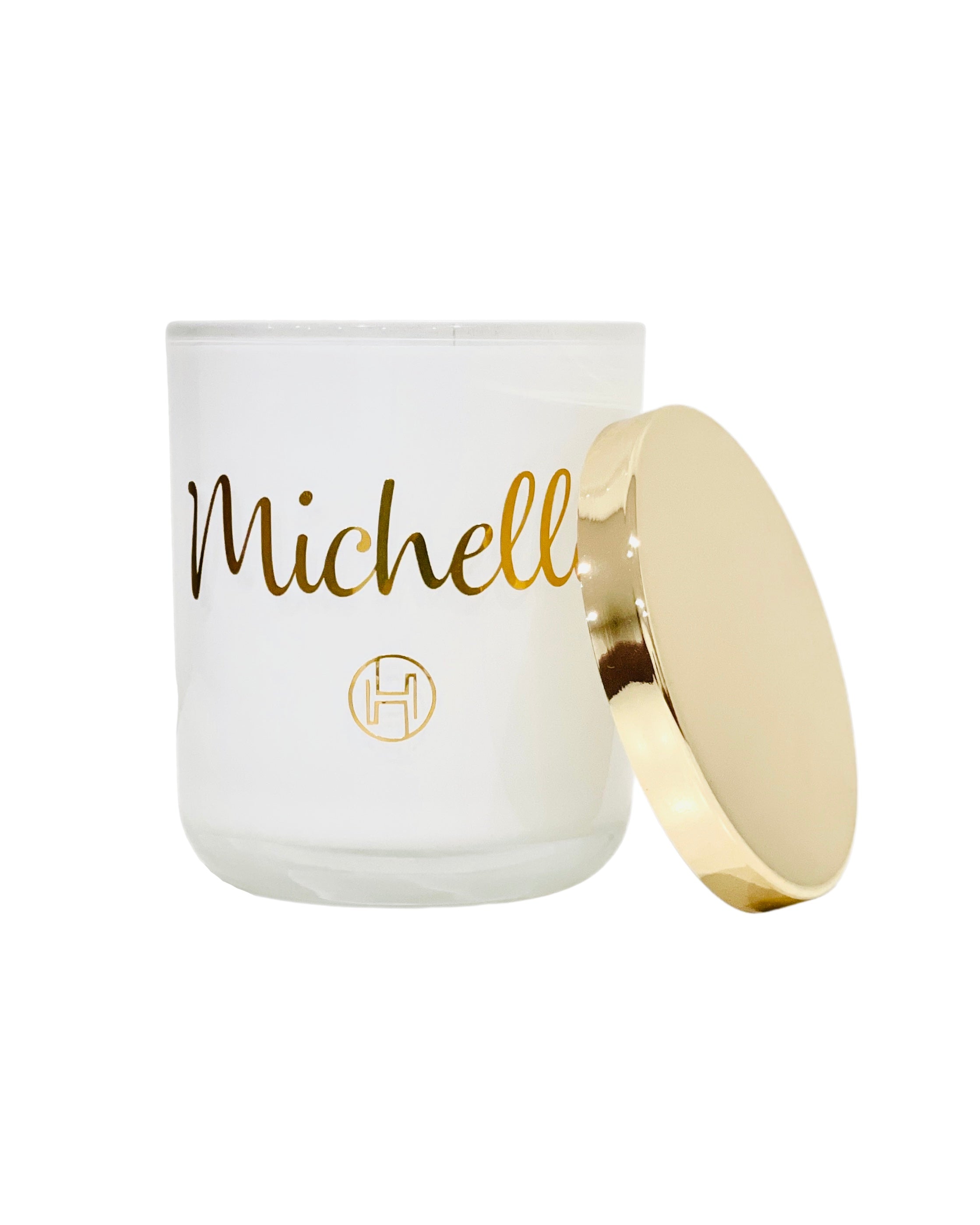 Personalised Candle | White & Gold